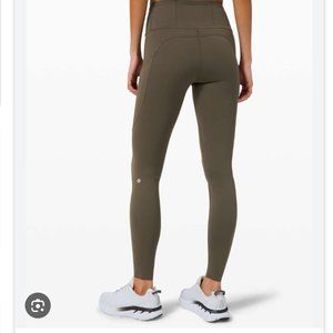 Lululemon Fast and Free Tight 28" *Non-Reflective - Dark Olive